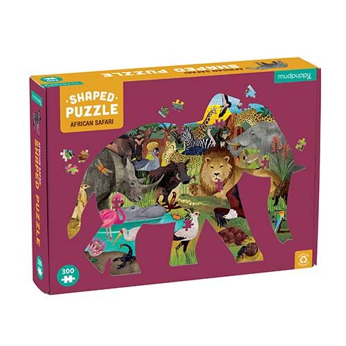 Shaped Puzzle African Safari