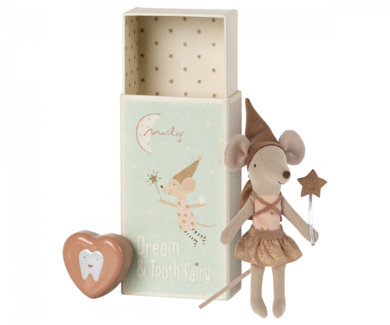 Tooth Fairy Mouse In Matchbox Rose
